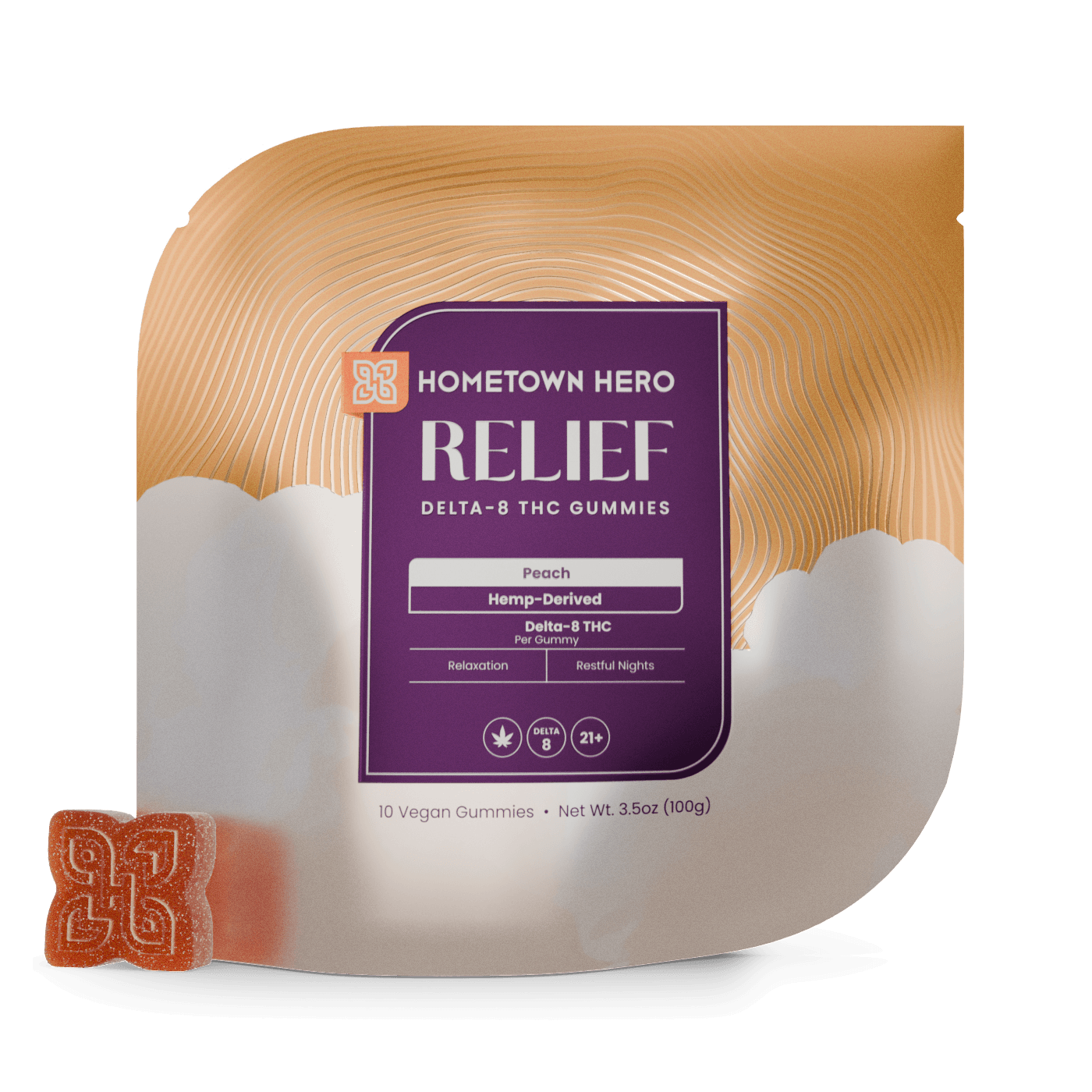 Peach - Relief Delta 8 Gummies