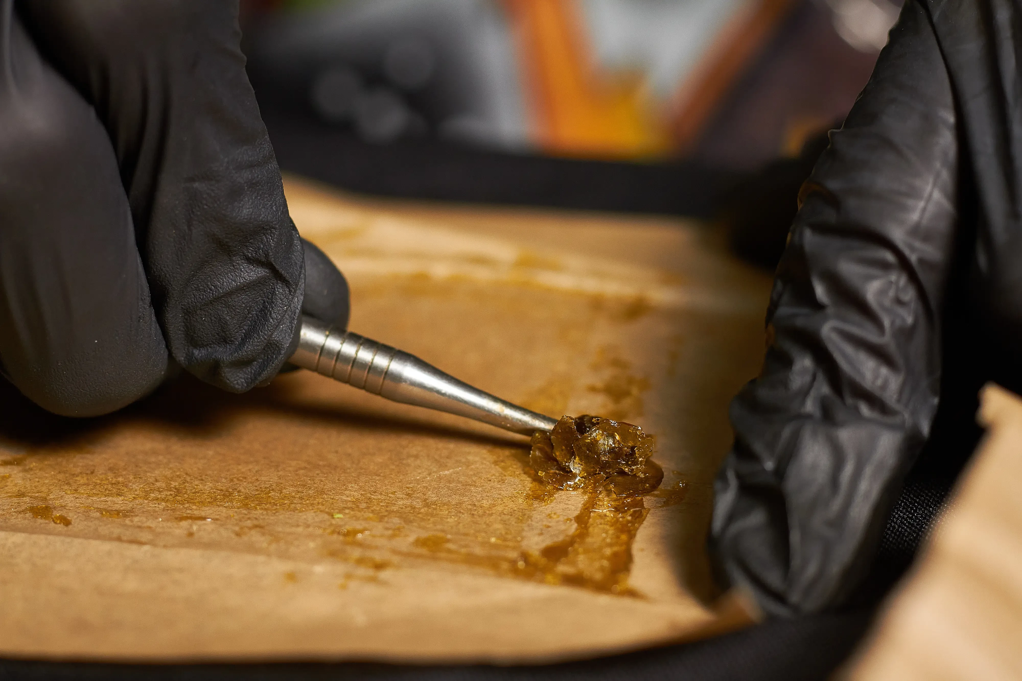 extraction of rosin using a dab rig