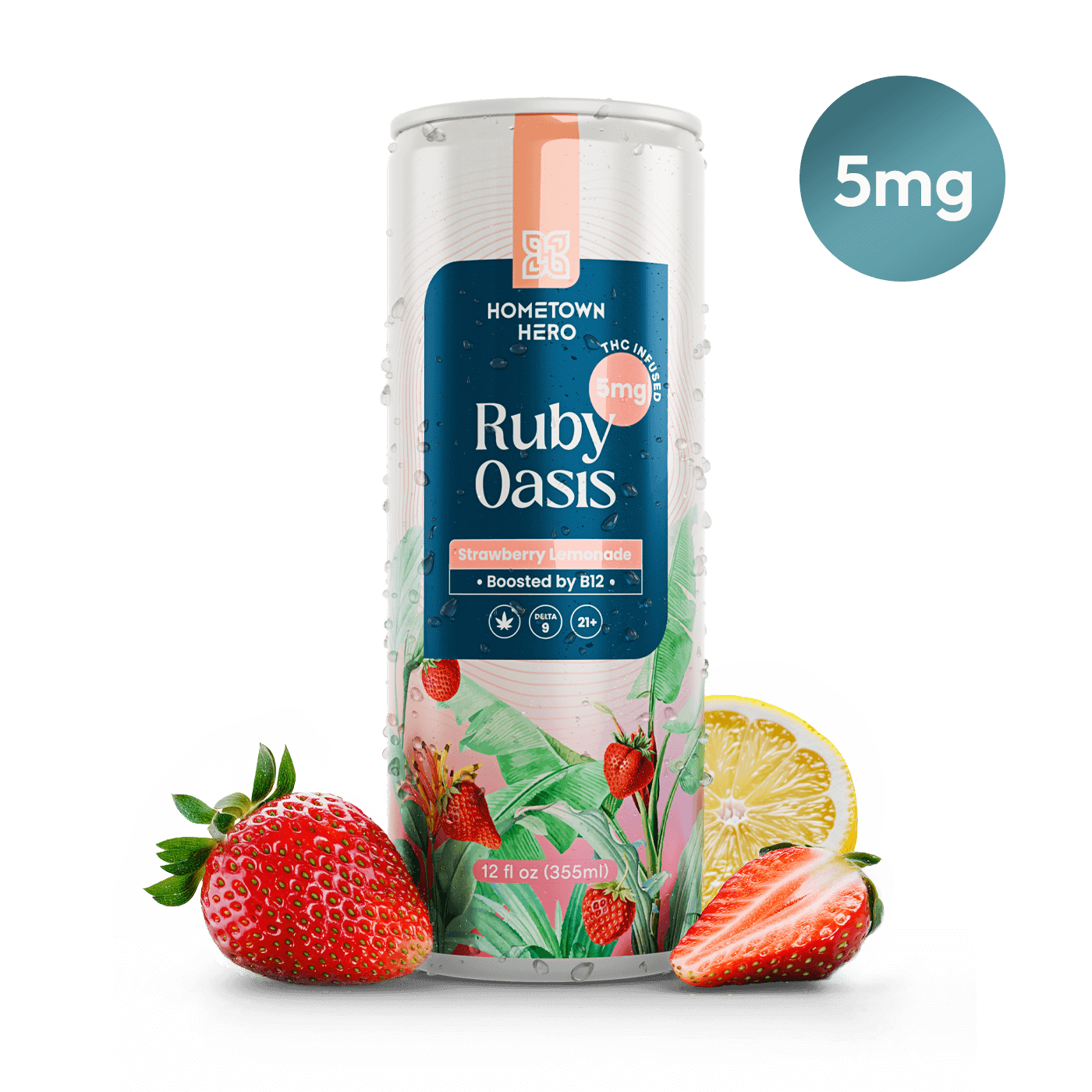 5mg can of ruby oasis lemonade