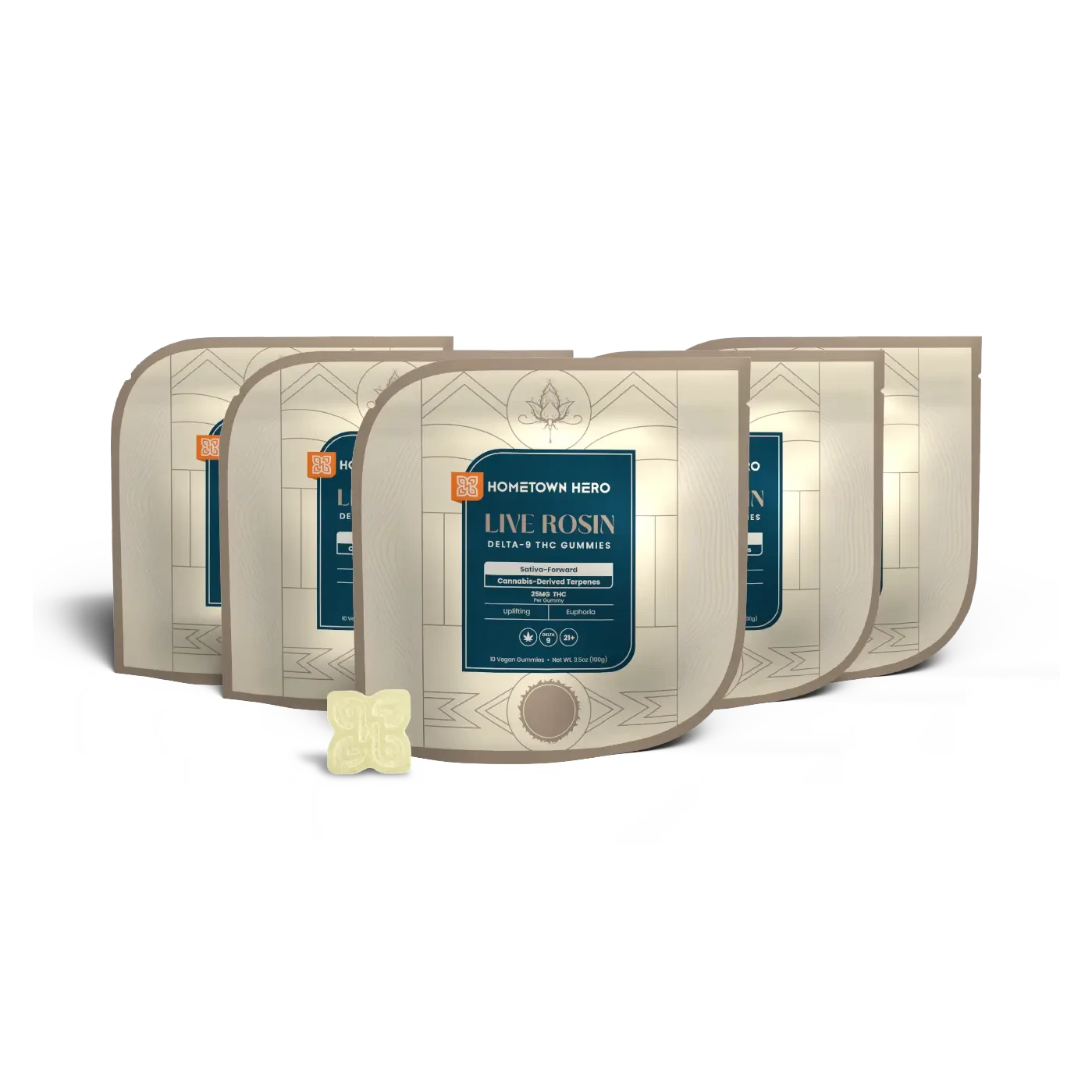 5 bags Sativa Live Rosin THC edibles