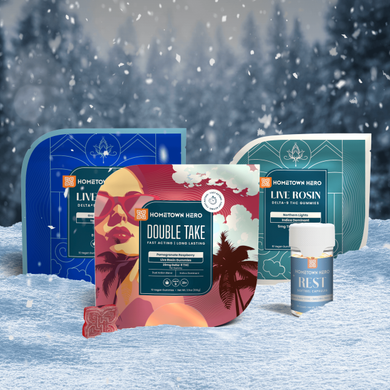 indica and sleep centered products in the snow