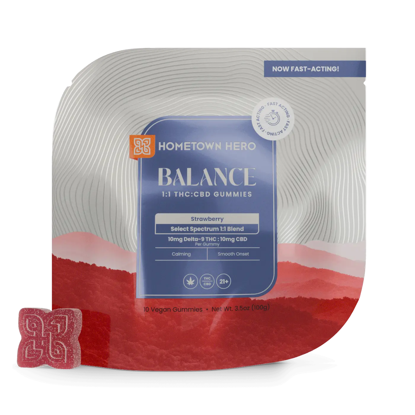 Strawberry CBD THC Gummies
