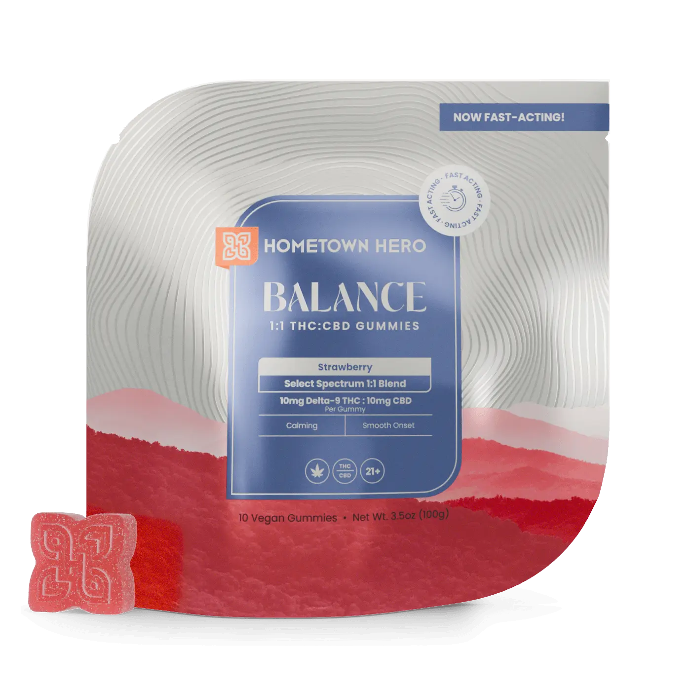 Strawberry CBD THC Gummies