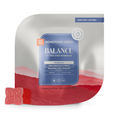 Strawberry CBD THC Gummies