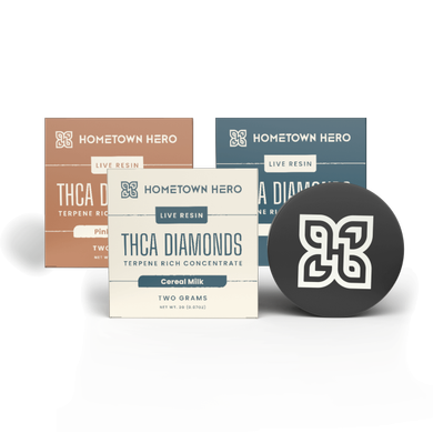 three dab concentrates boxes