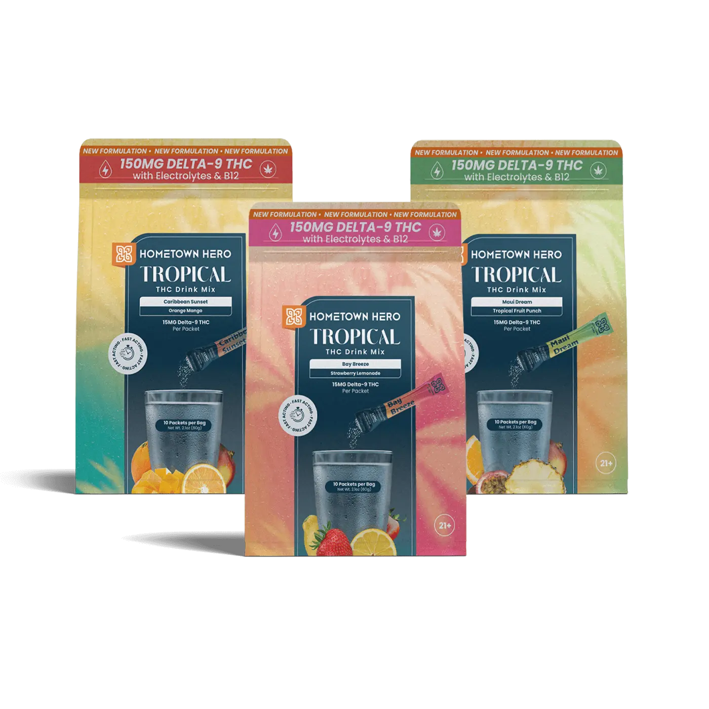 3 packs of drink mixes