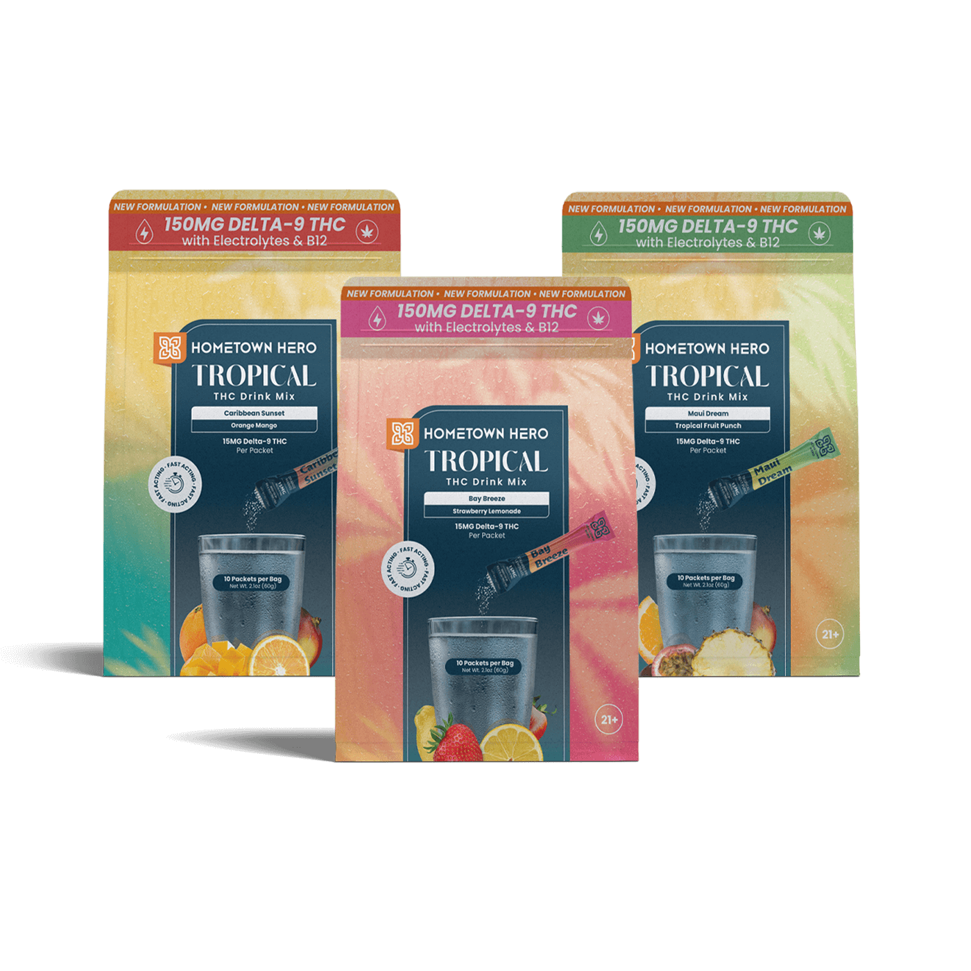 3 packs of drink mixes