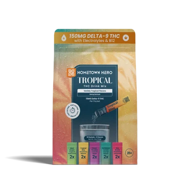 THC drink mix packaging