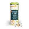 large tin of Tutti frutti taffy