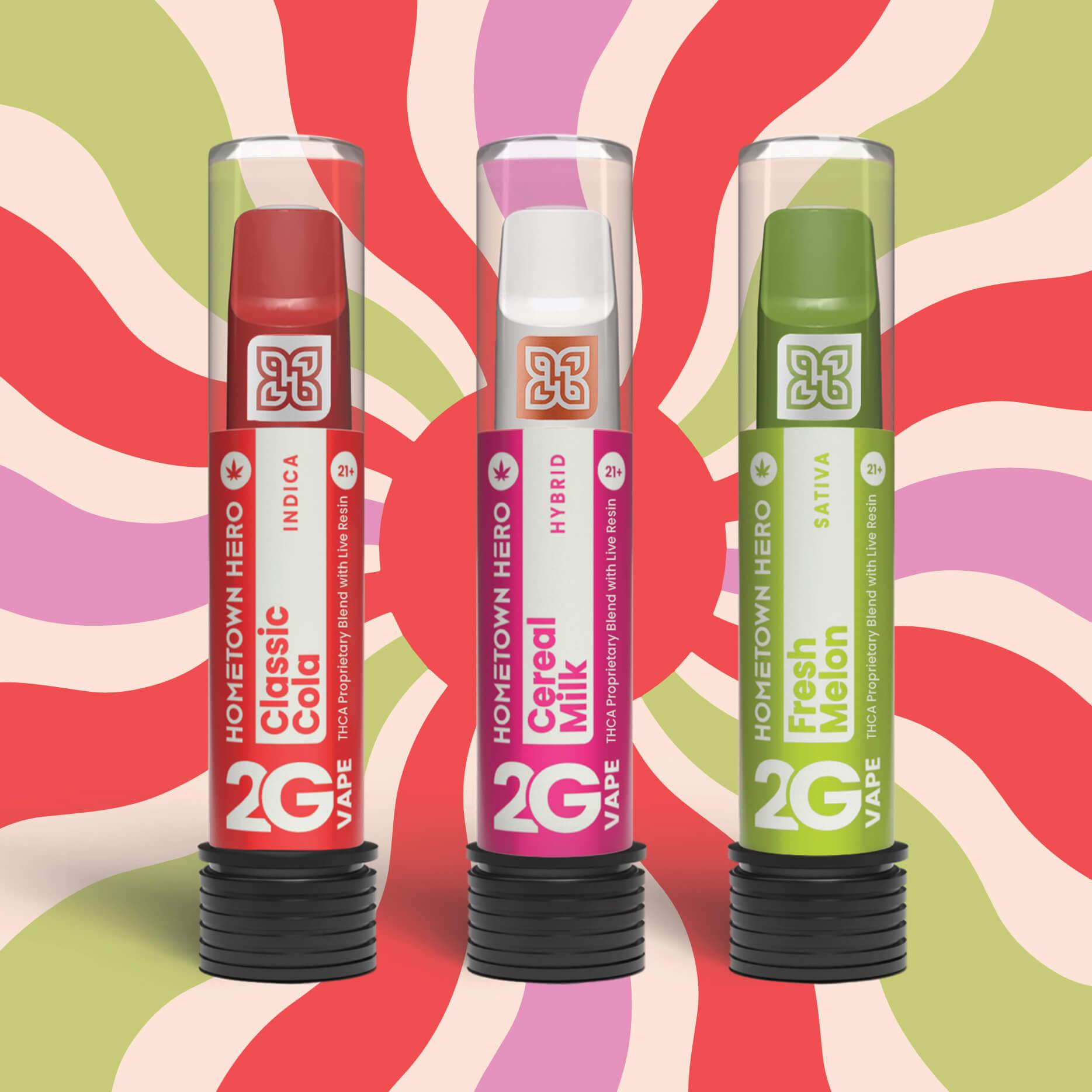 groovy design of vape trio