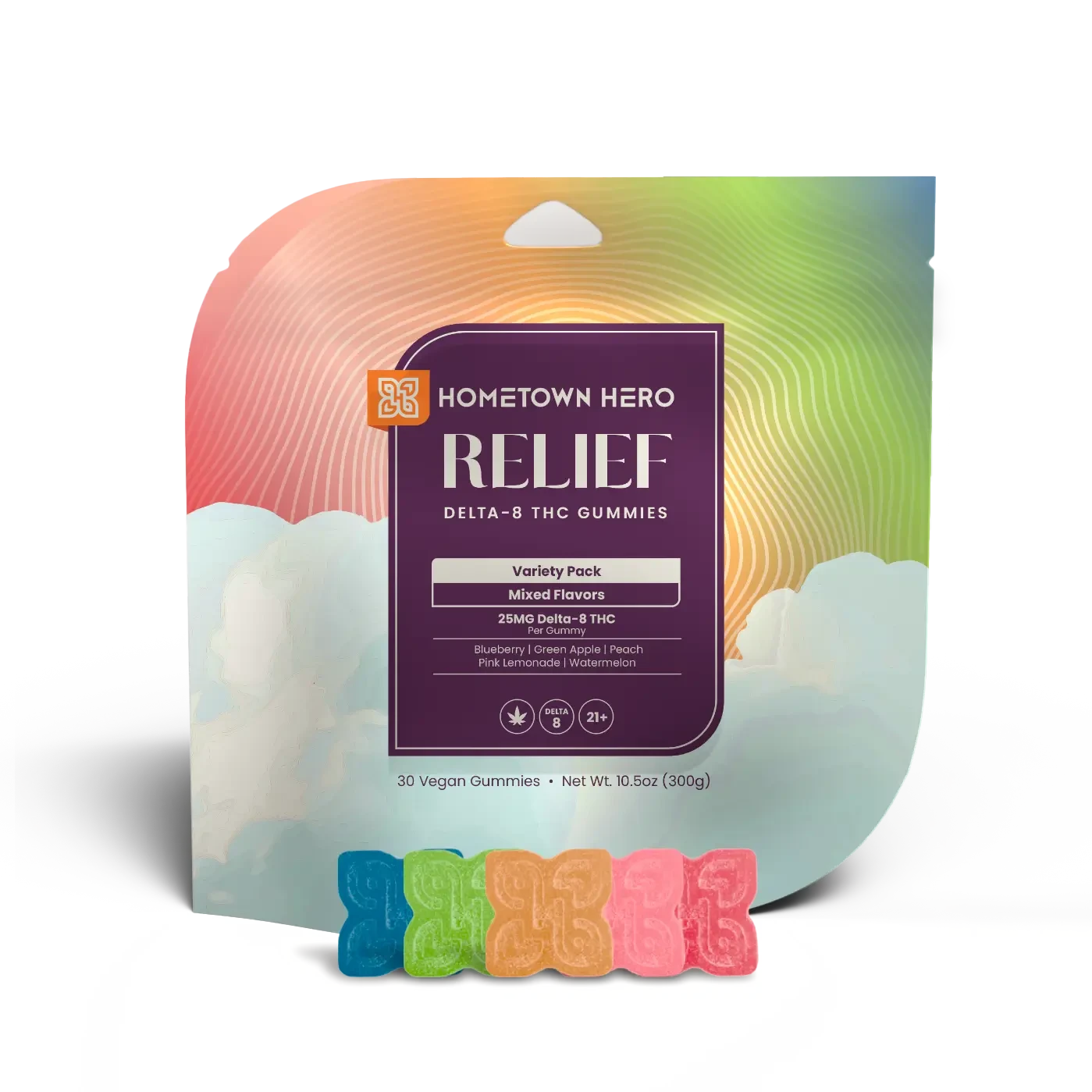 25mg Delta-8 THC Gummies Variety Pack