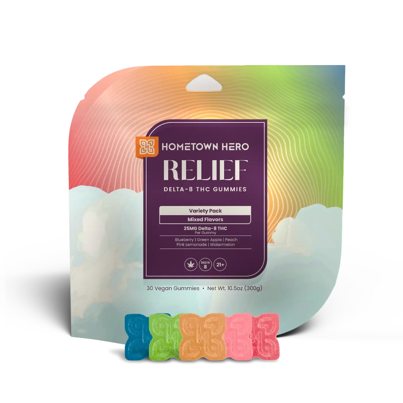 25mg Delta-8 THC Gummies Variety Pack