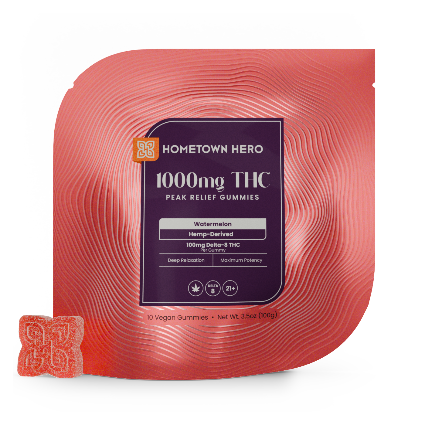 Watermelon - Peak Delta 8 Gummies