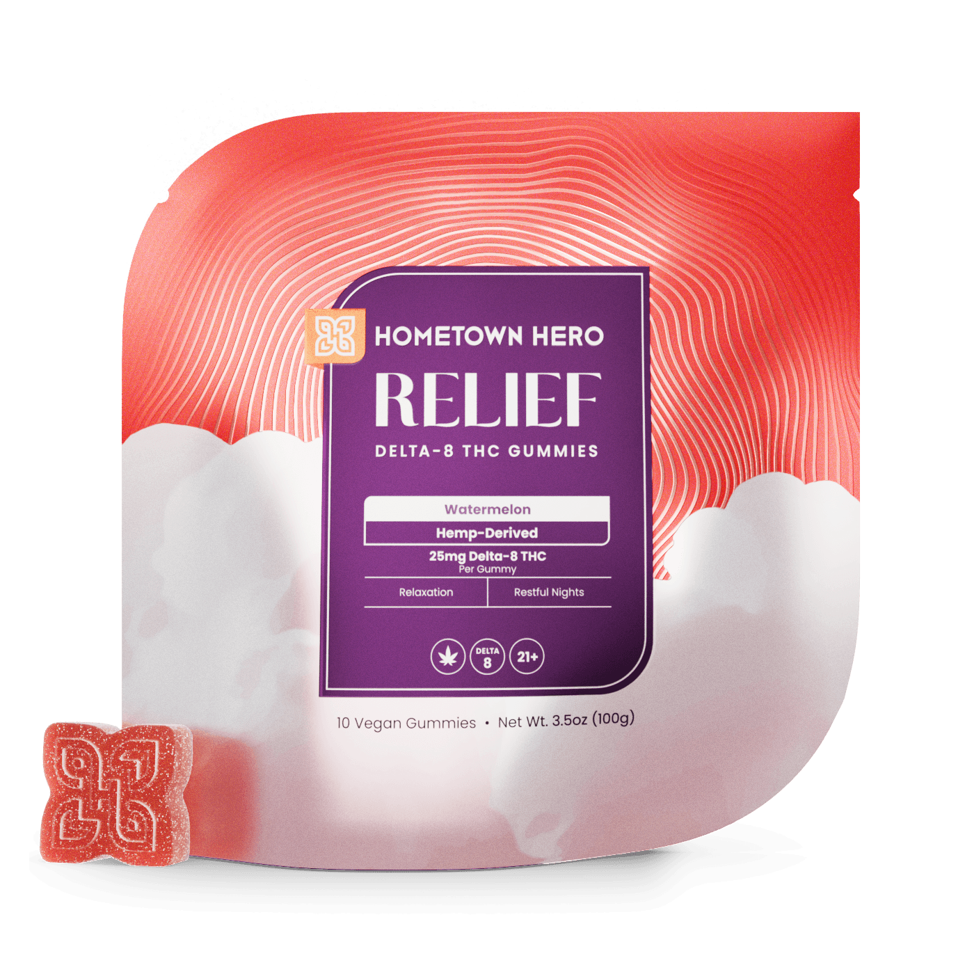 Watermelon - Relief Delta 8 Gummies