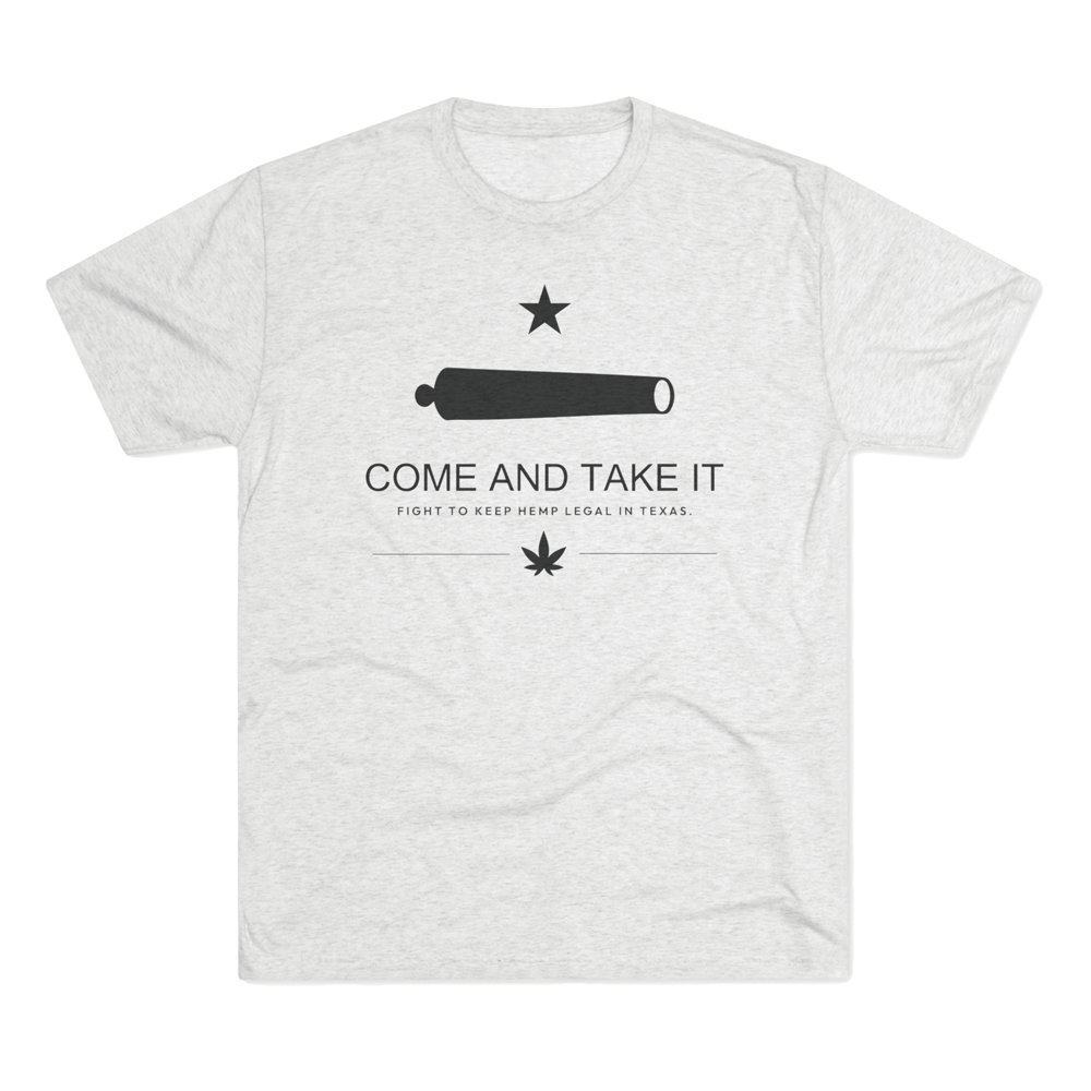 White shirt with hemp legality design