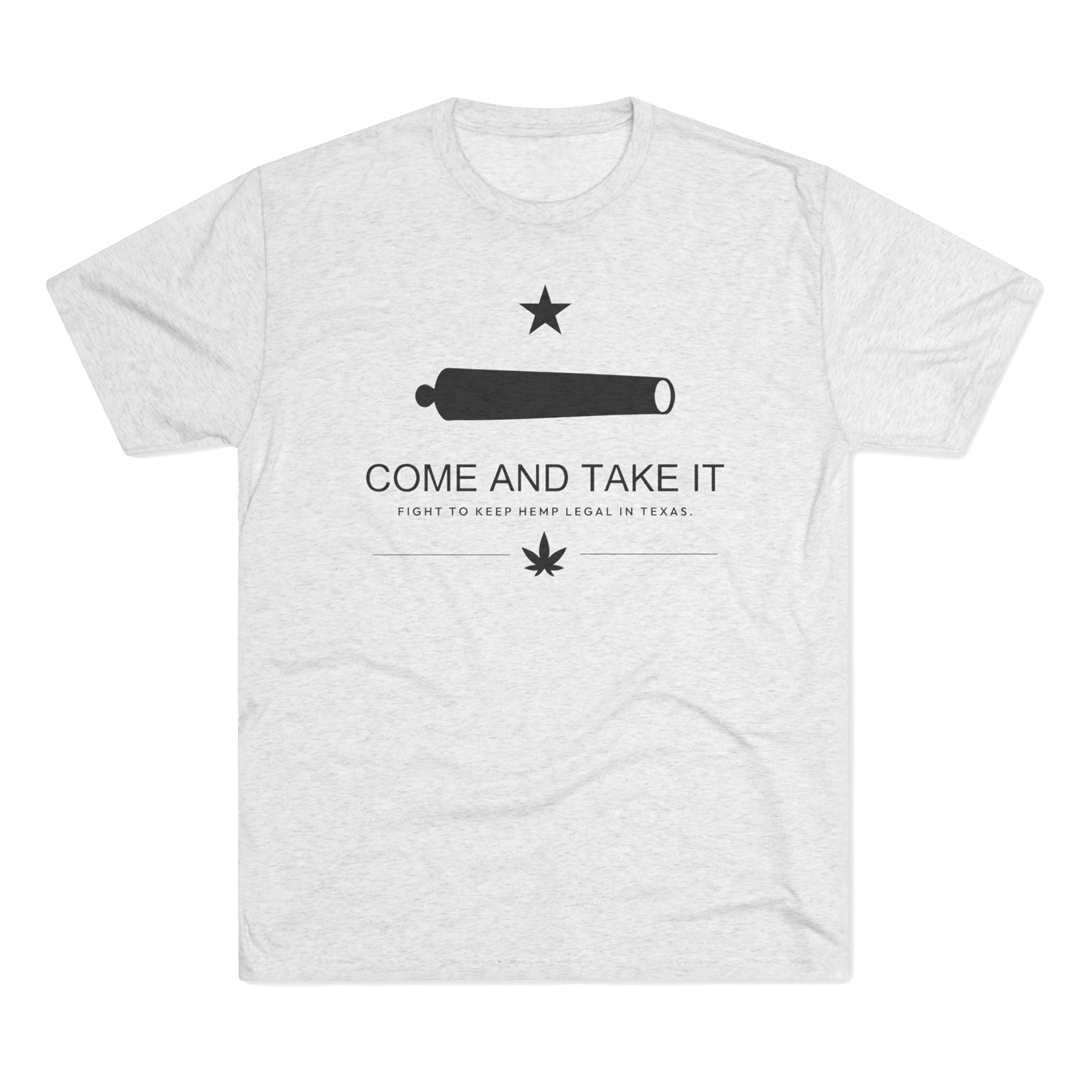 White shirt with hemp legality design