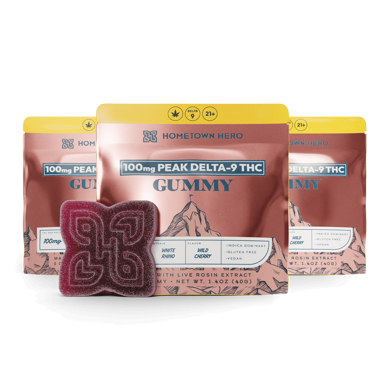 Wild Cherry White Rhino - Peak Delta-9 Gummy (3 Pack)