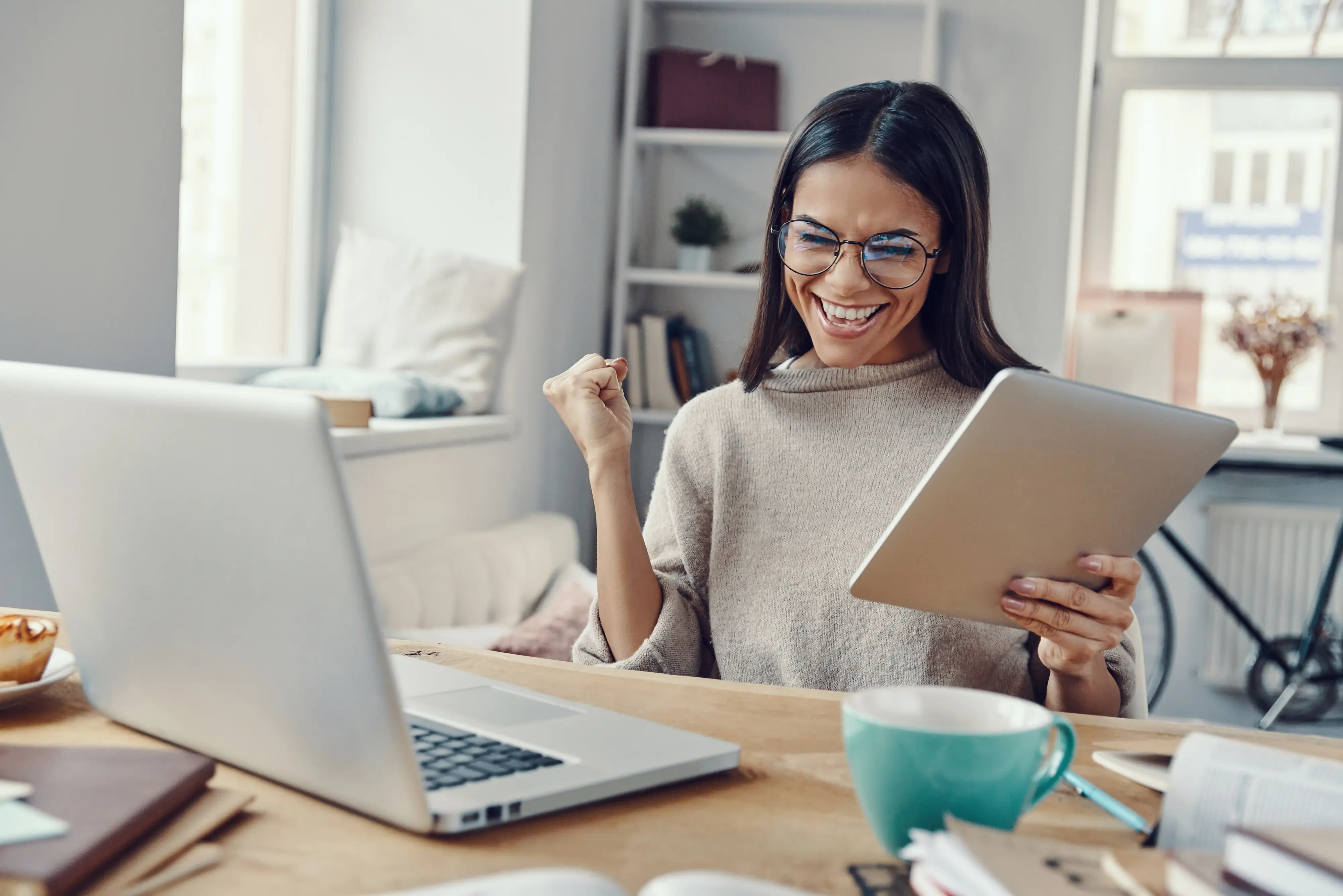 woman planning things organized